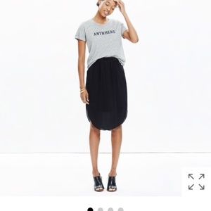NWT Madewell Black Skirt